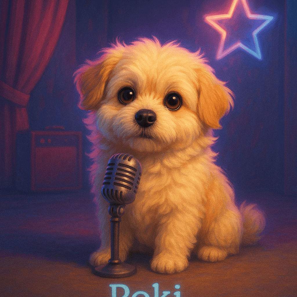 Midnight Encore - AI pet portrait art style